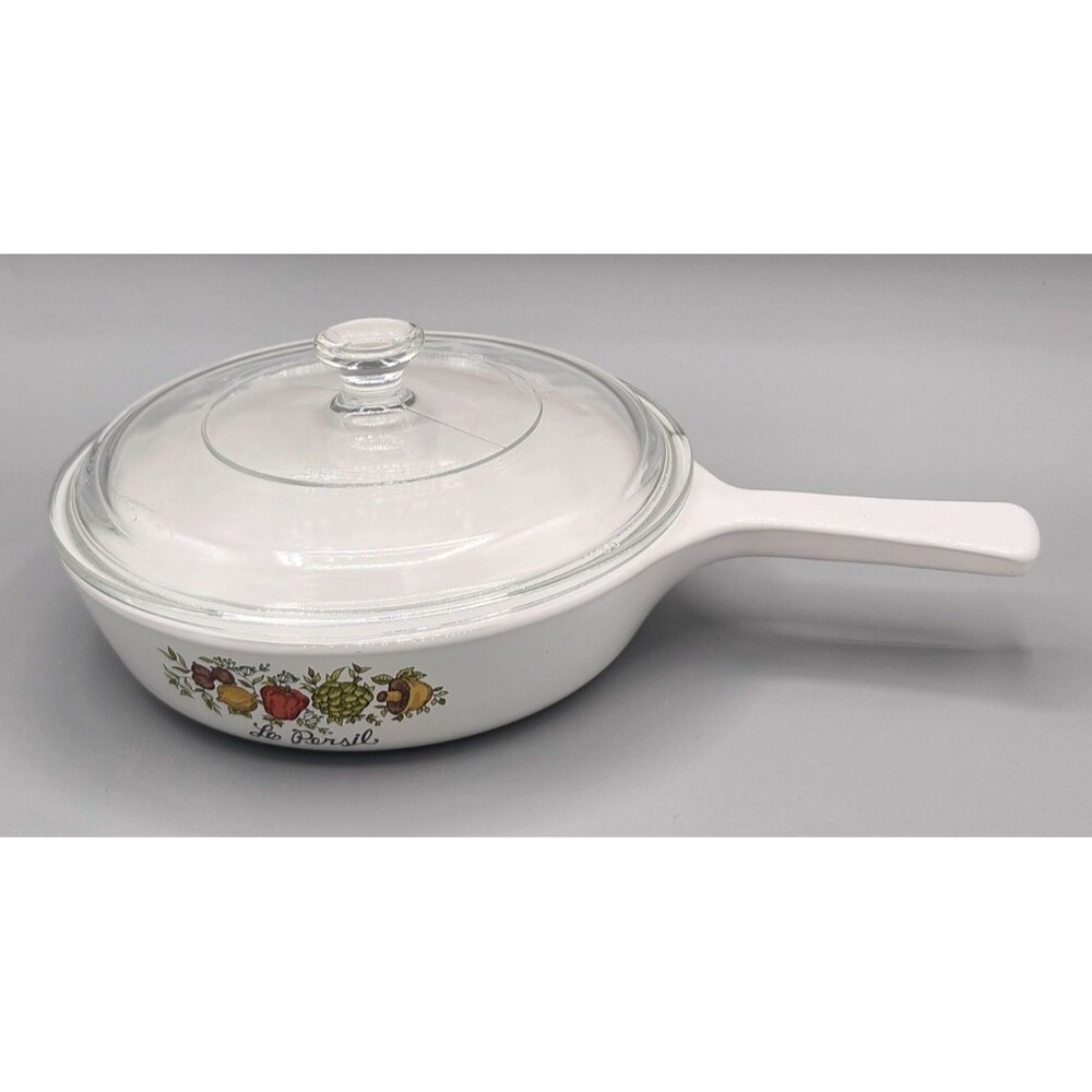 Vintage Corning Ware La Persil Spice of Life Sauce Pan P-83-B with Lid 6.5"
